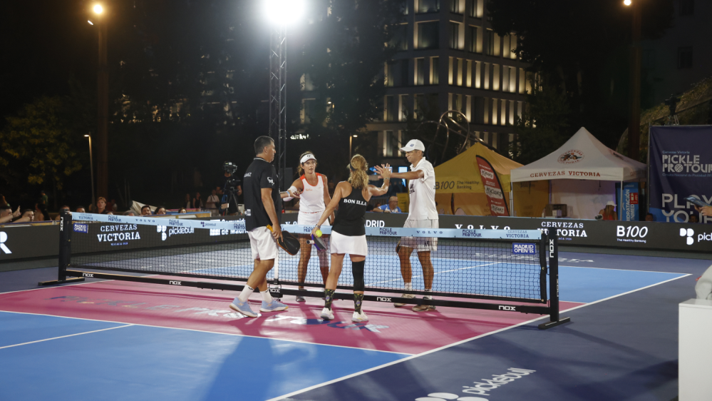 ¡Así fueron las finales del sábado del Madrid Open en la Plaza de España! 