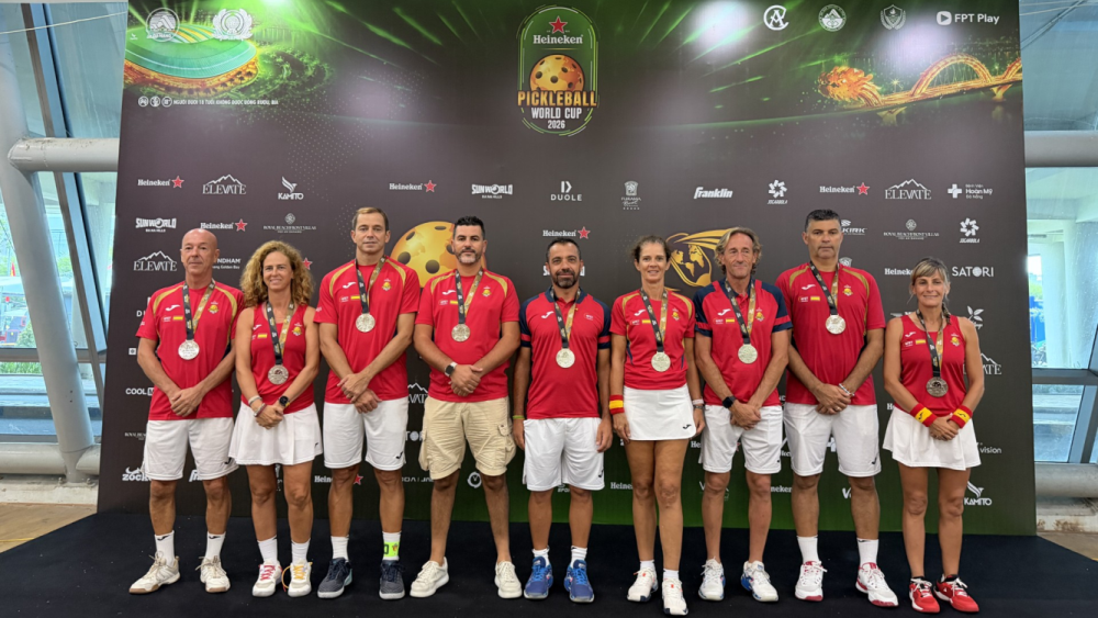 El combinado español alcanza el subcampeonato en la  categoría Senior en la Pickleball World Cup 2026 